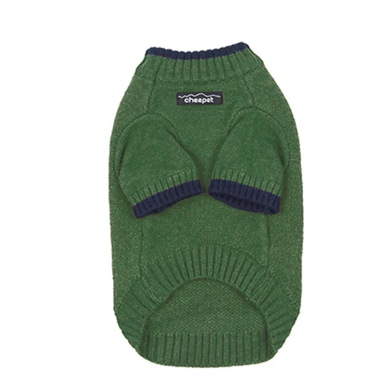 British style two-leg pet sweater in wool for dogs and cats during autumn and winter