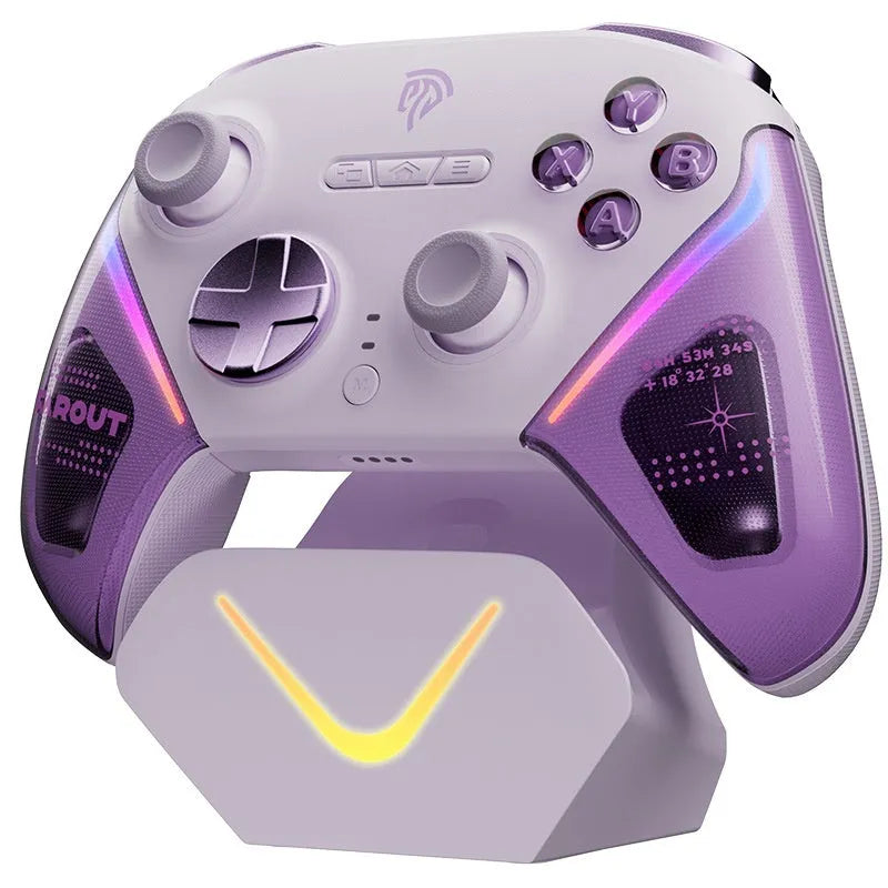 Rocker Smart Startstop Charging Base for wireless game controllers in black, green, or purple
