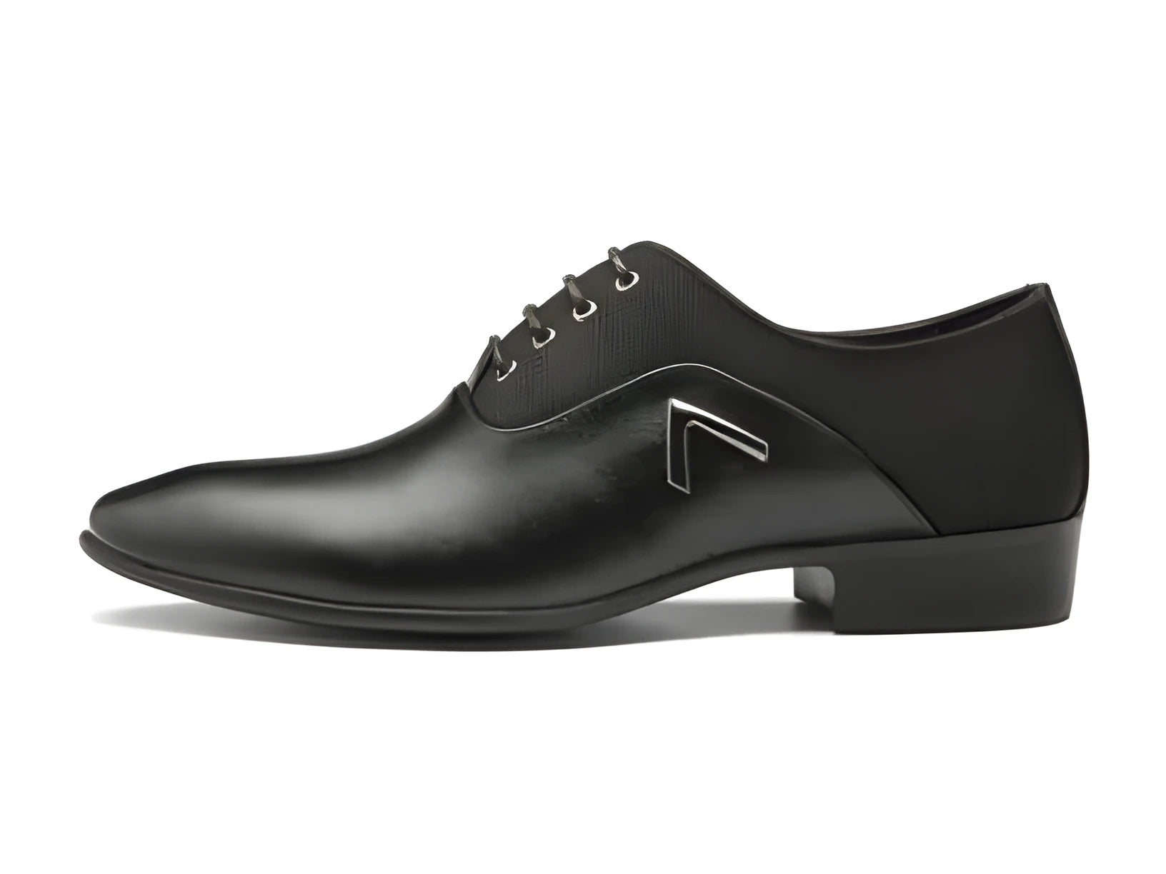 Men's Oxford shoes in artificial PU leather with rubber soles available in black, brown, and yellow