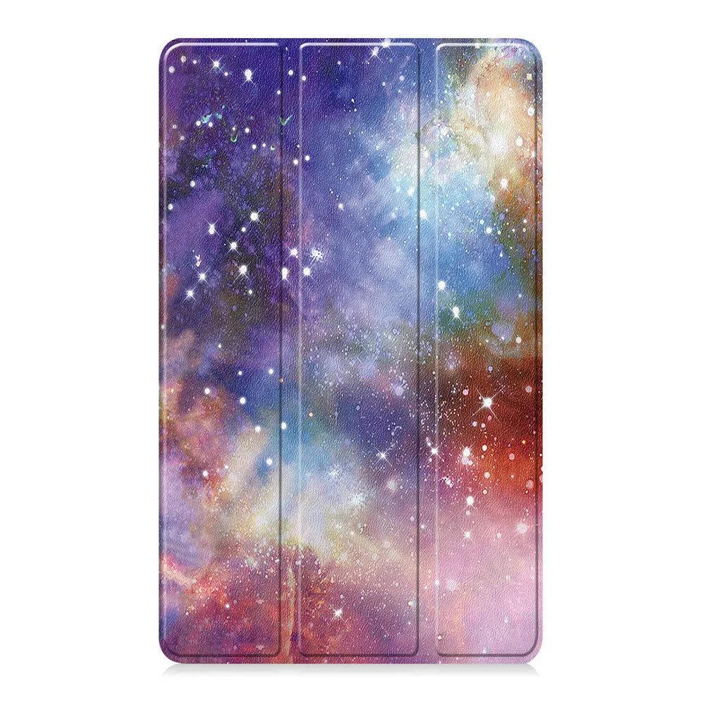 Samsung Galaxy Tab S10 FE Plus 13.1-inch leather tri-fold protective case in various colour options.