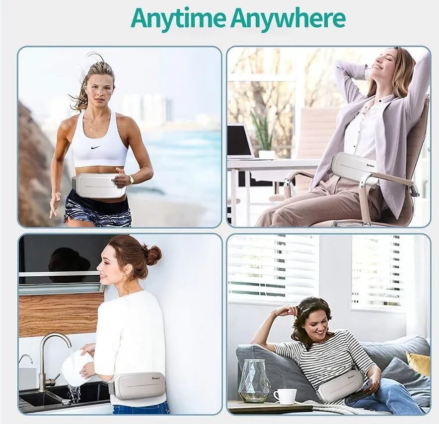White portable Tummy Machine abdominal exercise trainer for home core workouts.
