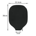 Black neoprene protective sleeve for a table tennis racket showing texture and fit