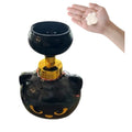 Black plastic cartoon cat-shaped foam soap dispenser with pump mechanism