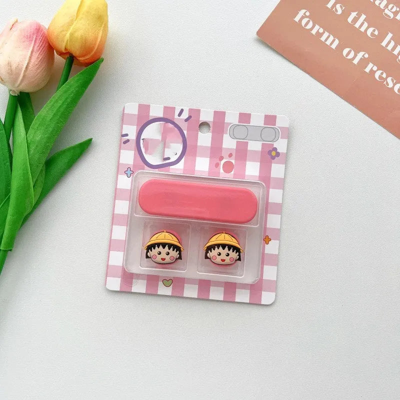 Cartoon-style plastic magnetic data cable fixer for desktop organisation.