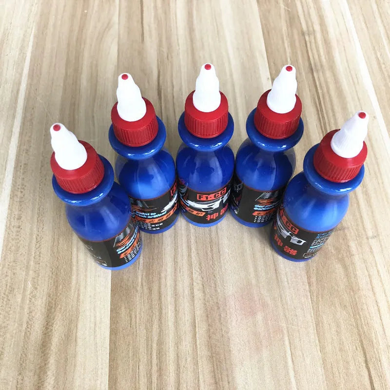 30ml blue bottle of automotive scratch repair agent for vehicle paint touch-up
