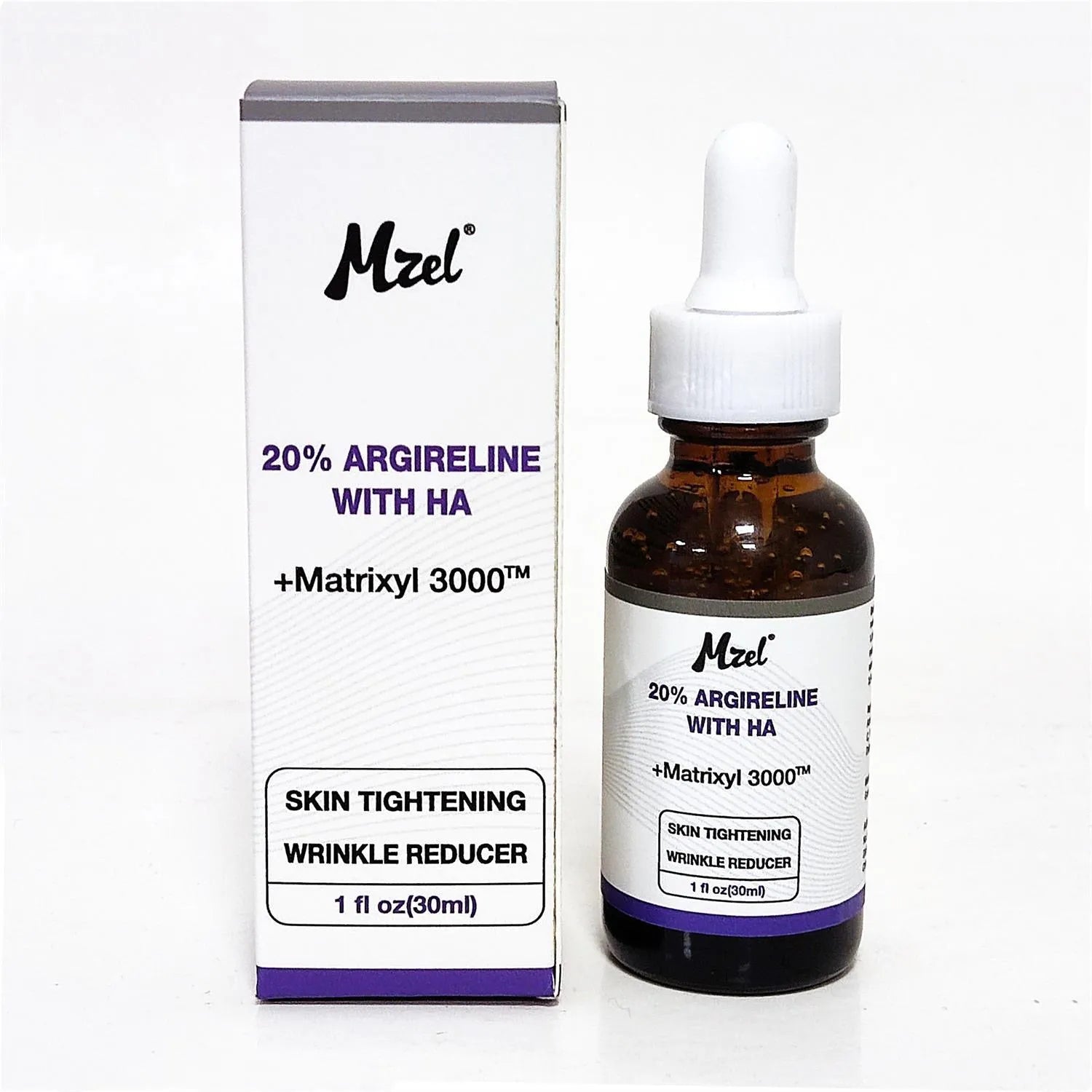 Six-peptide anti-wrinkle serum moisturising liquid 30ml bottle for facial brightening and hydration