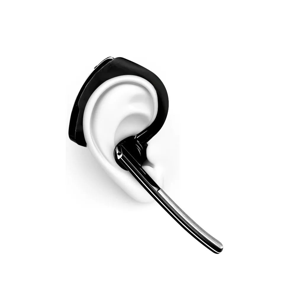V9 wireless Bluetooth headset with microphone and charging cable for dual smartphone connection