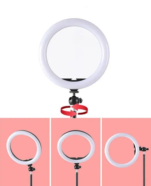 10 inch ring selfie light with metal bracket for smartphone photography