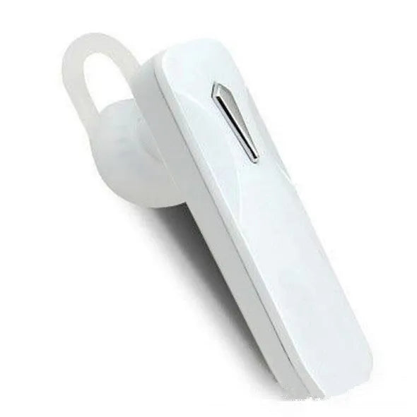 M163 car Bluetooth headset in black and white colour options showing call control buttons and Bluetooth connectivity