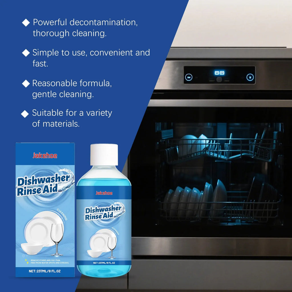 237ml bottle of dishwasher detergent aid and kitchenware cleaning solution