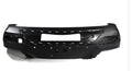 A black ABS plastic car bumper replacement shell for automotive repair.