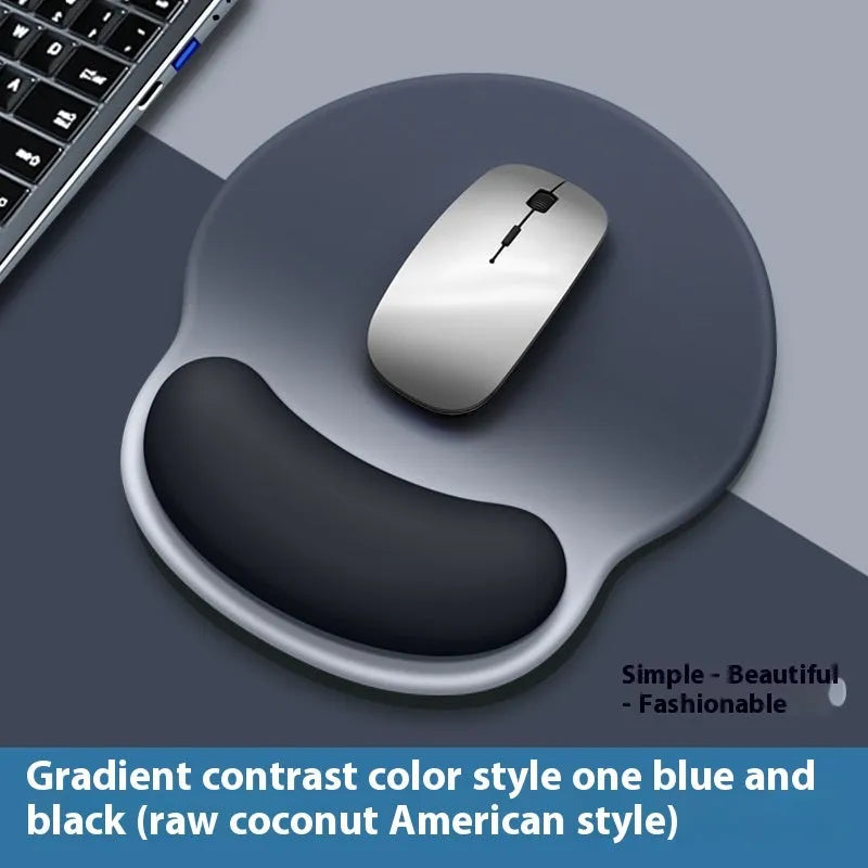 Gradient silicone wristband mouse mat with milk silk surface measuring 220mm by 250mm