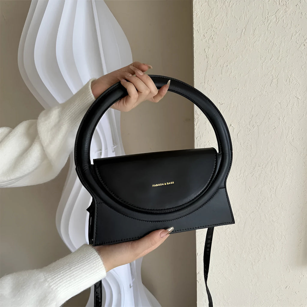 Horizontal square messenger bag in multiple colours with sandwich pocket design and stitching details