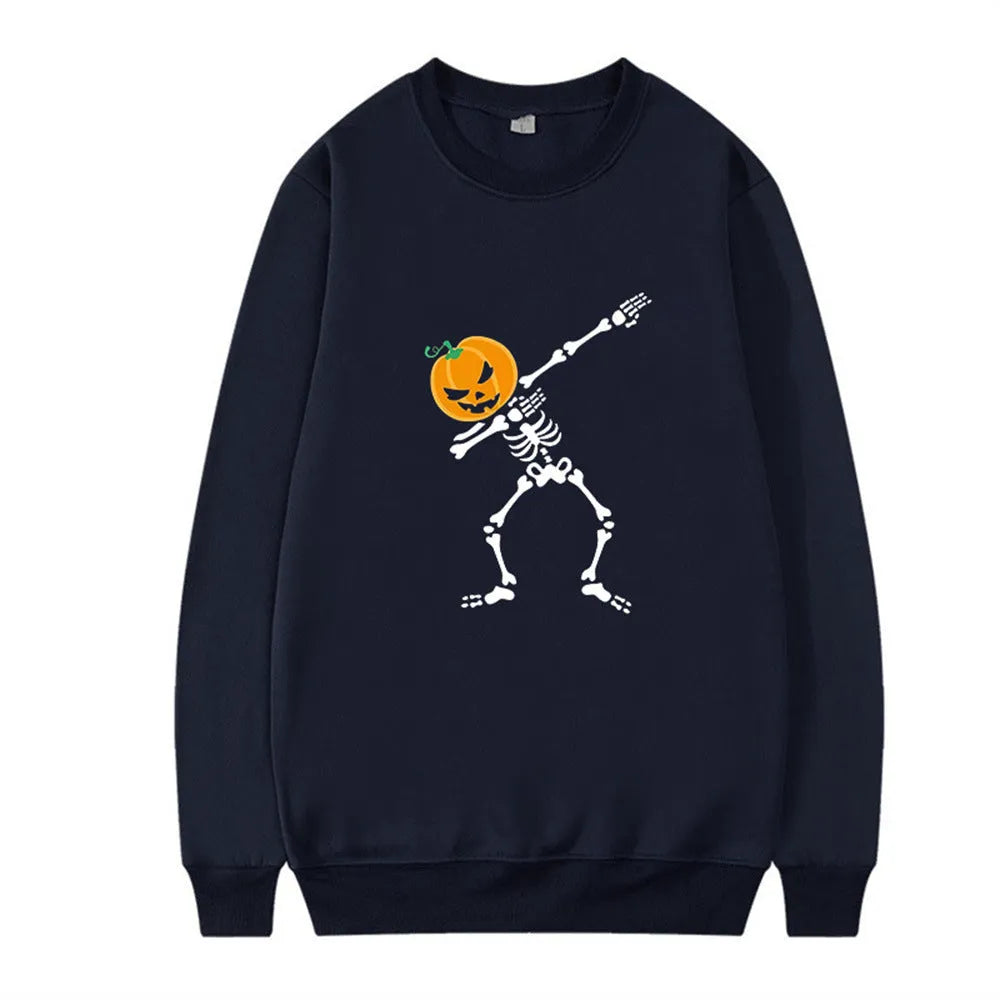 Women's printed cotton crew neck top with long sleeves in multiple colours