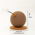 Cat scratching post with hemp rope texture and removable self-grooming component in large and small sizes