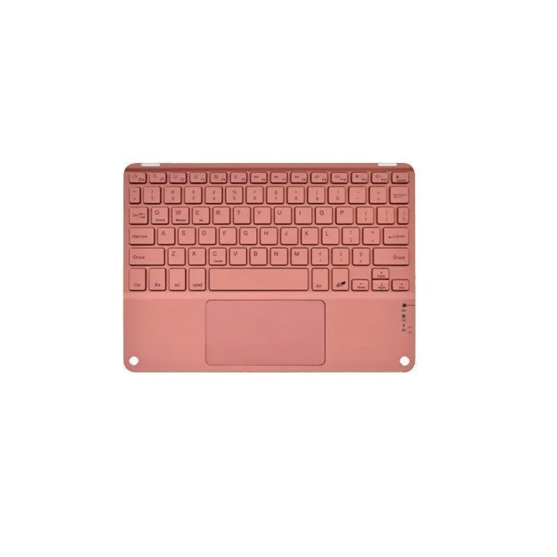 Square Hat Touch Bluetooth wireless charging keyboard showing full-colour illuminated keys on a black background.