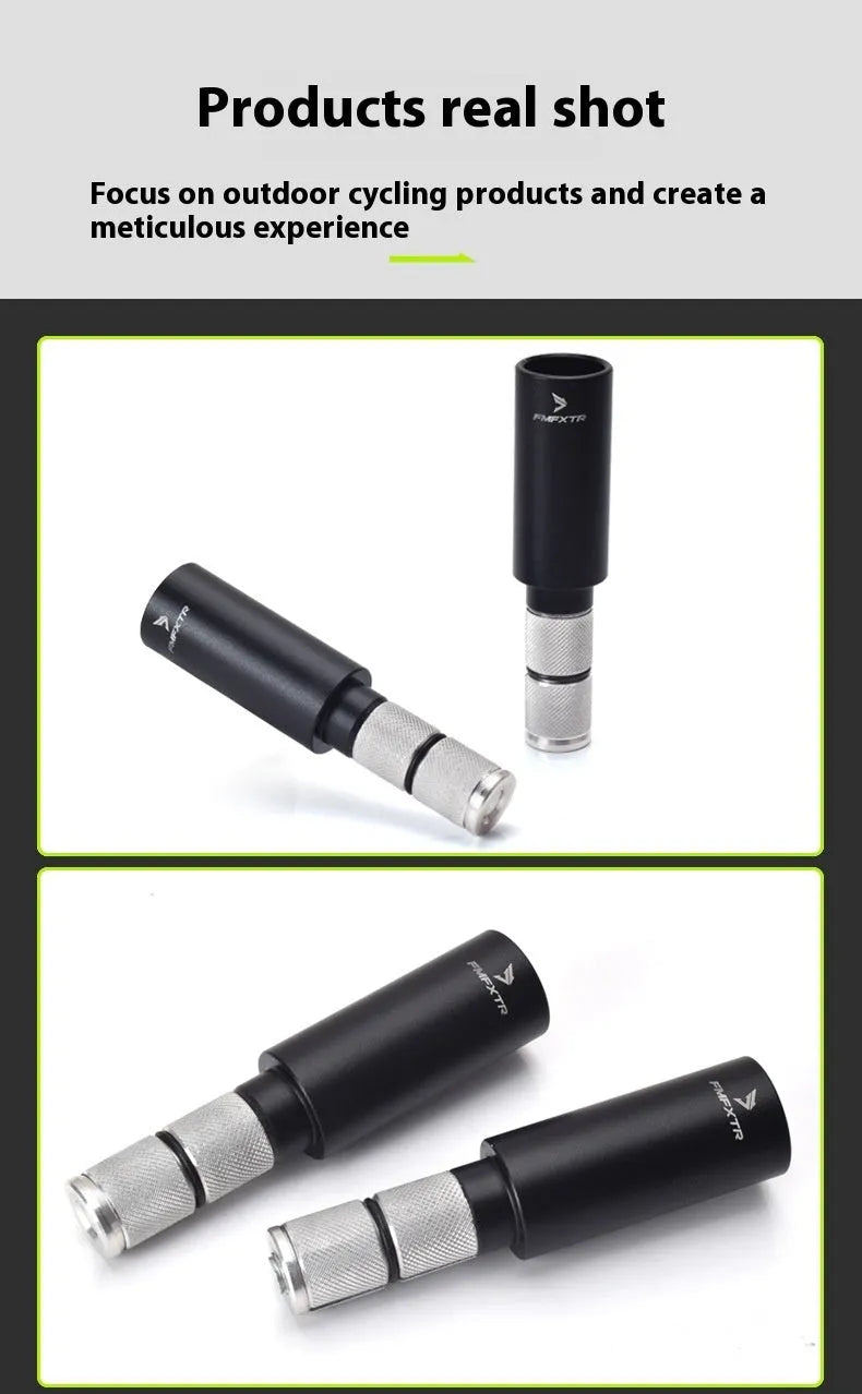 Aluminium alloy bicycle handlebar extension rod with folding mechanism and included handlebars