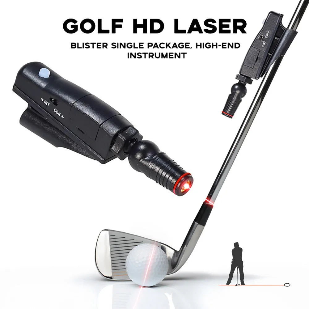 Black golf push rod laser aiming instrument body used for putting alignment training
