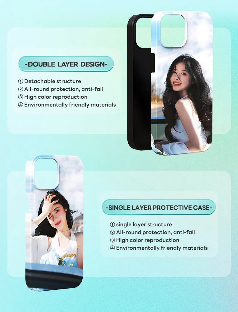 Metal phone case transfer printing press heat transfer machine for Samsung and Apple