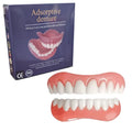 Disposable silicone simulation dentures for dental training with upper and lower teeth