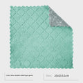 Silver wire microfiber cleaning rag for household pot and bowl washing in 20cm or 25cm square size