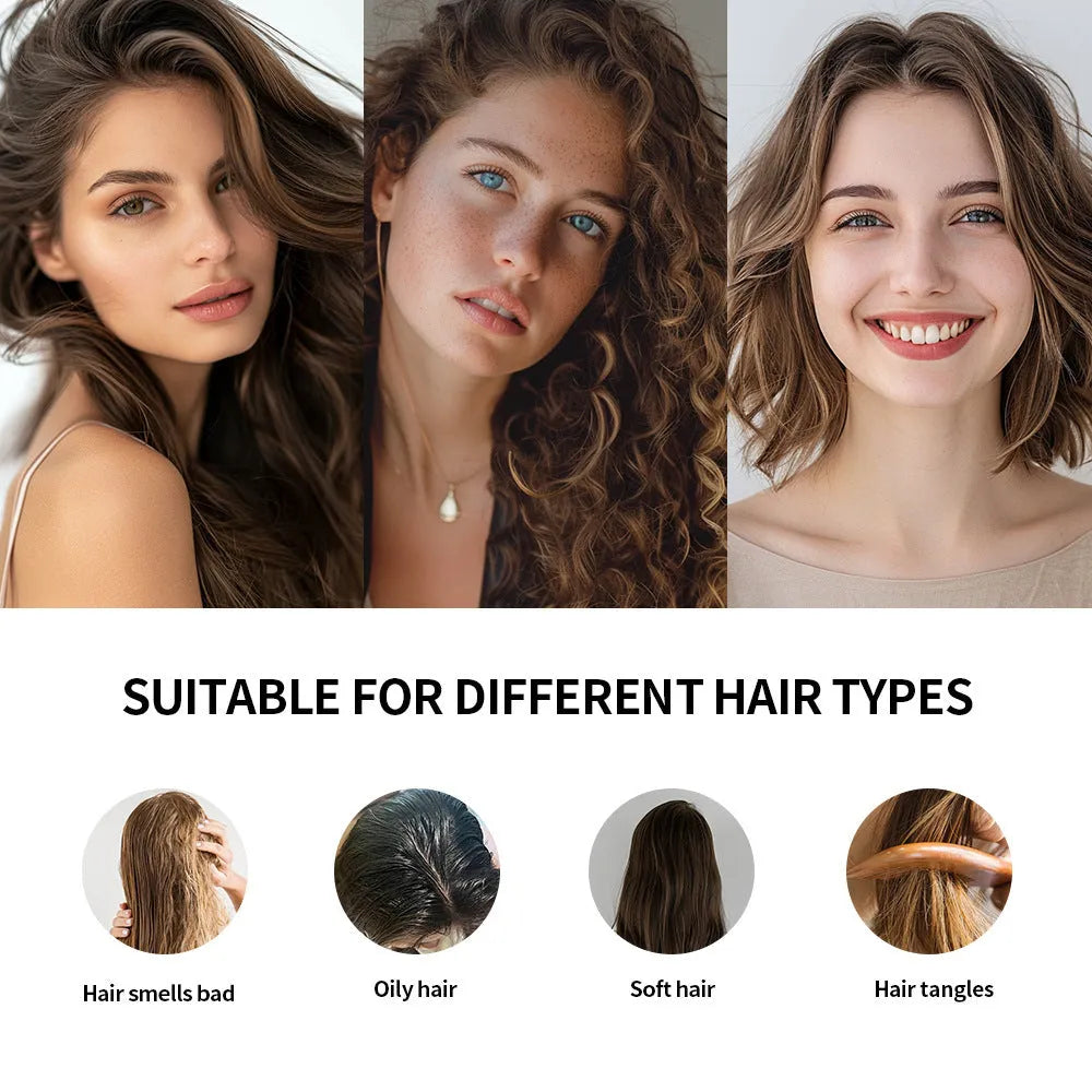 Single-use 5g dry hair powder sachet and disposable sponge headband for bangs refresh.