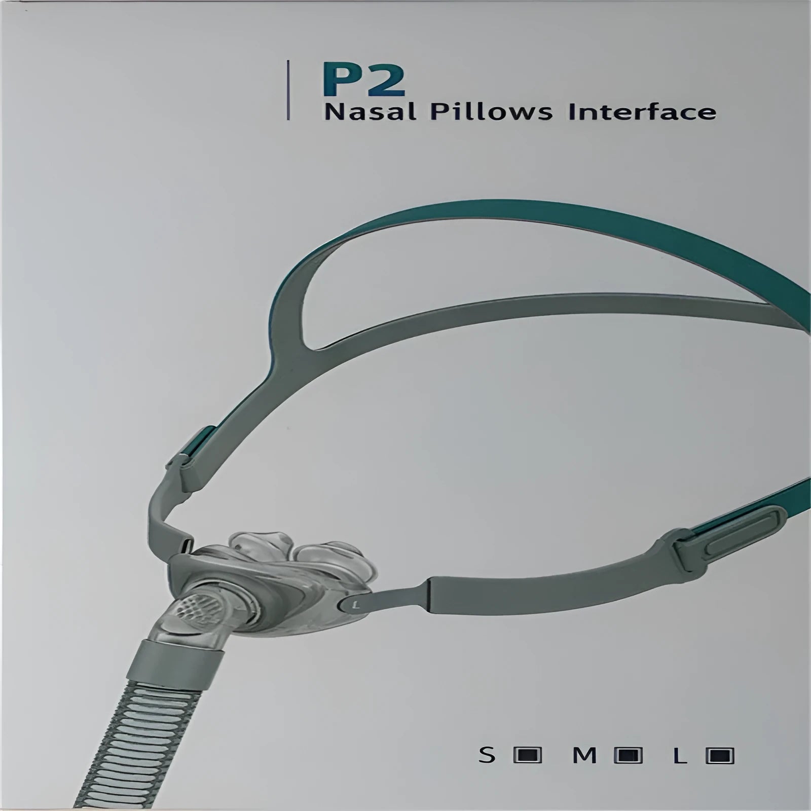 Ventilator nasal pillow mask with silicone cushion and thickened adjustable headband for CPAP therapy