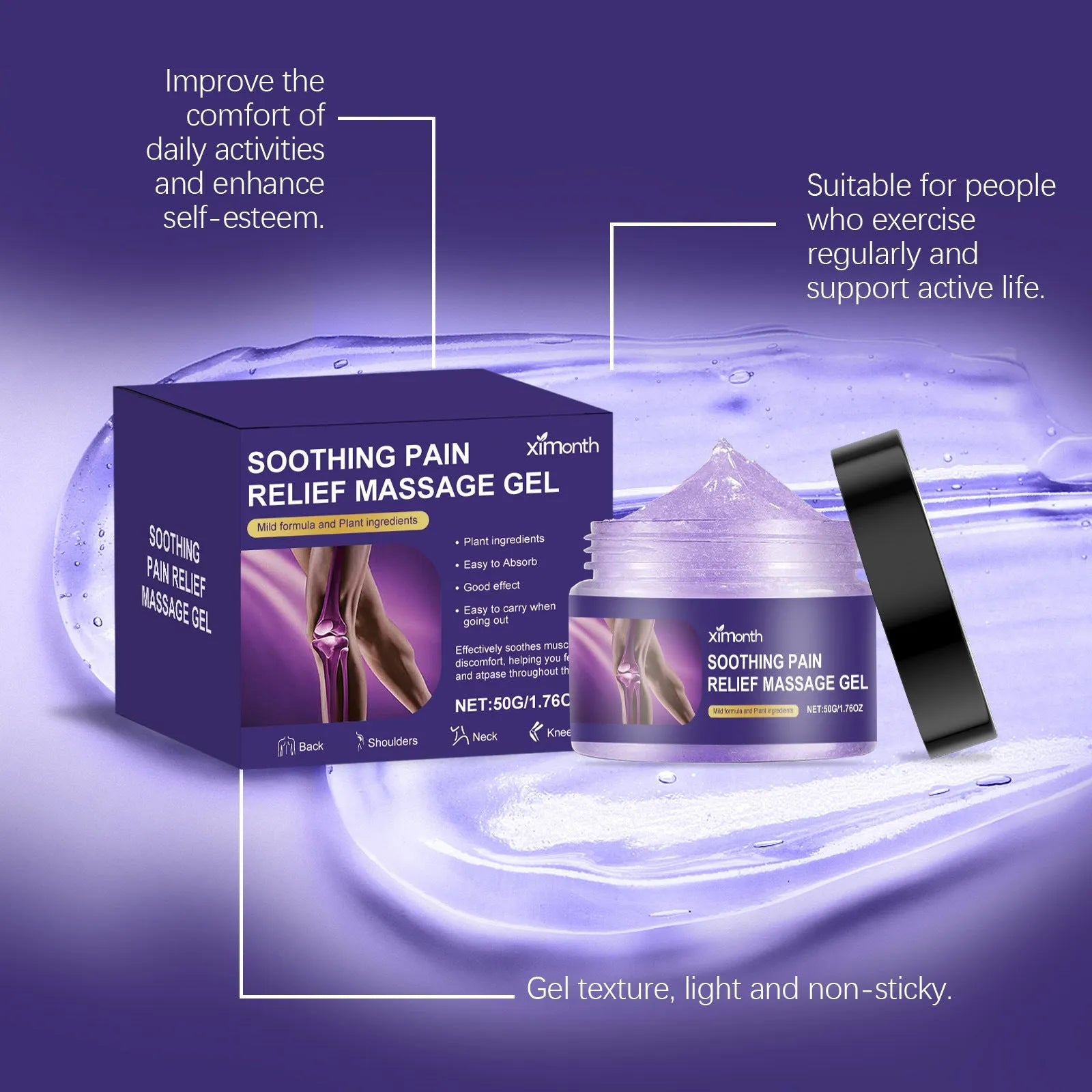 50g tube of body joint care gel for muscle and joint application