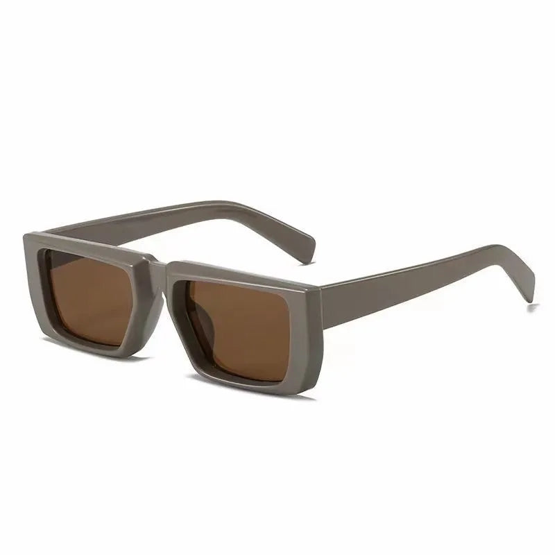 Special-shaped sunglasses with UV400 protection in multiple colour options including black, blue, green and transparent frames