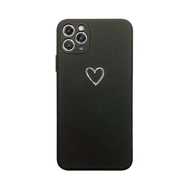 Solid colour TPU silicone phone case for Apple iPhone on a table
