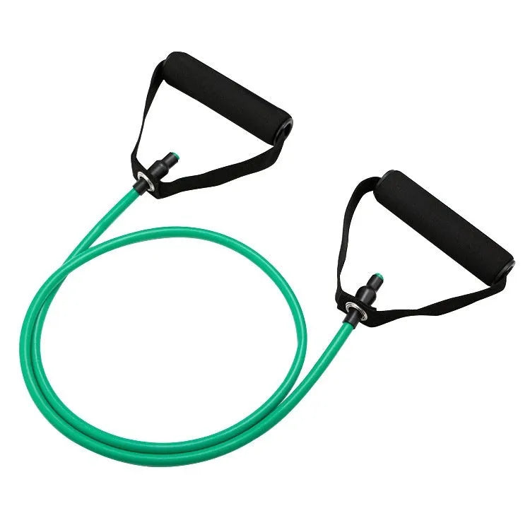 Colour-coded adjustable chest expander with TPE tension rope for home fitness