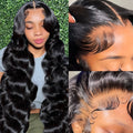 Black medium-long curly full-head wig on a mesh lace base for ladies