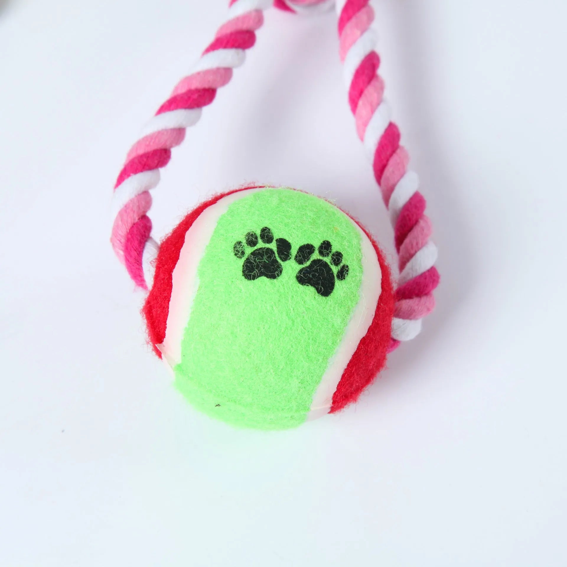 38cm red white and blue white cotton thread dog toy for medium large breeds