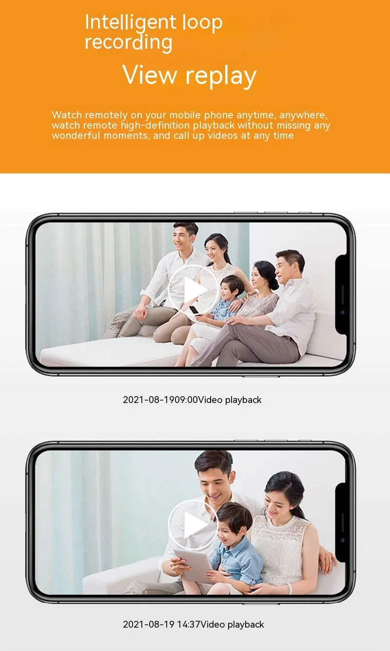 Wireless wifi bulb security camera with 1080p resolution and night vision