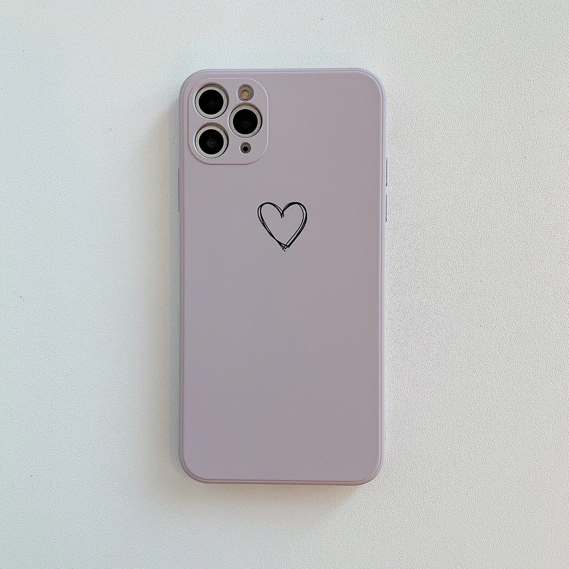 Solid colour TPU silicone phone case for Apple iPhone on a table