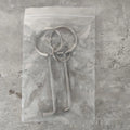 Two 24cm alloy steel spanner tools with dual-head open-ended designs for household and vehicle repairs