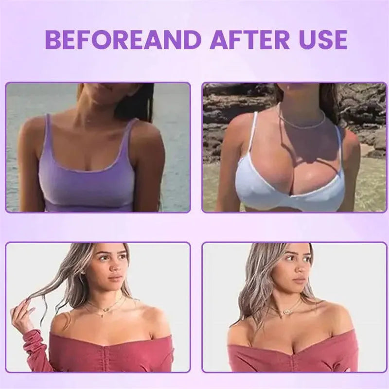 Breast enhancement mask chest patch pair for body tightening and firming support