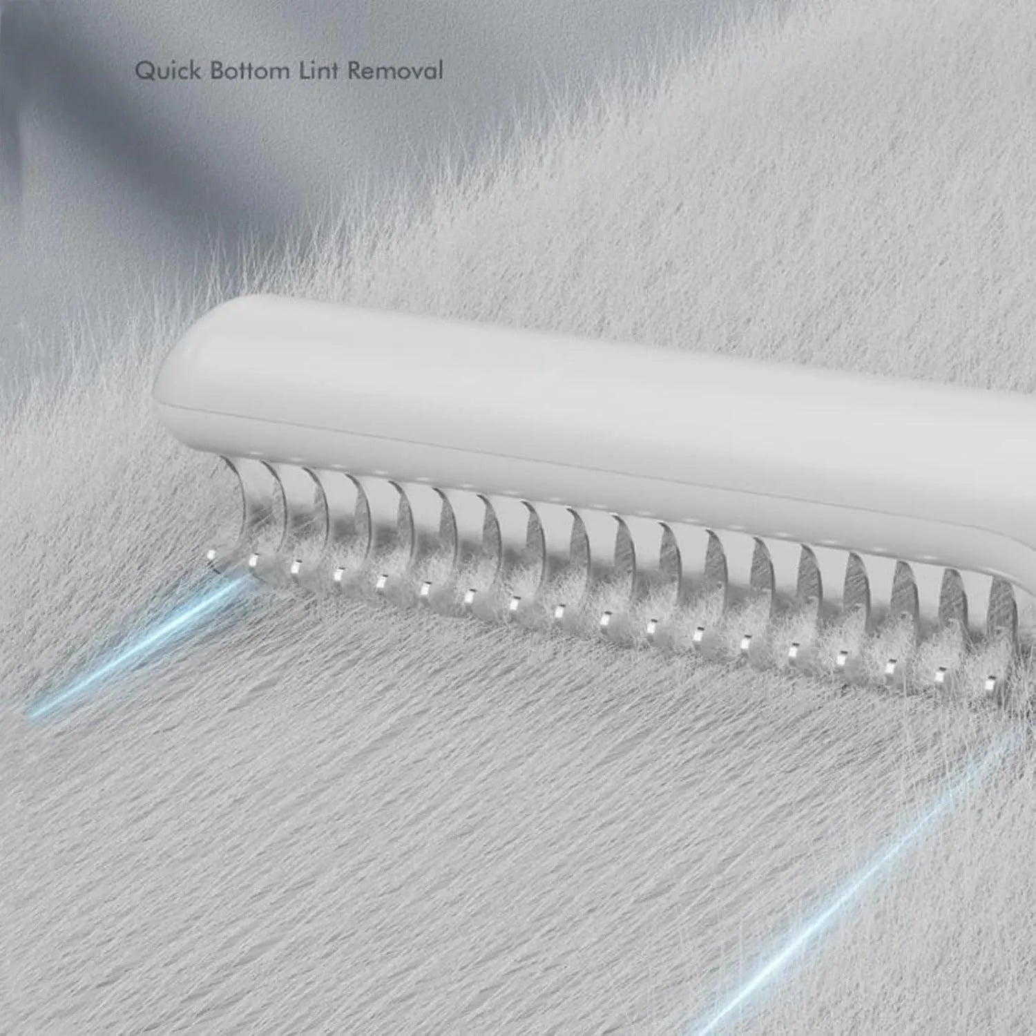 Stainless steel dog dematting comb with a handle, shown in pink and white colour options.