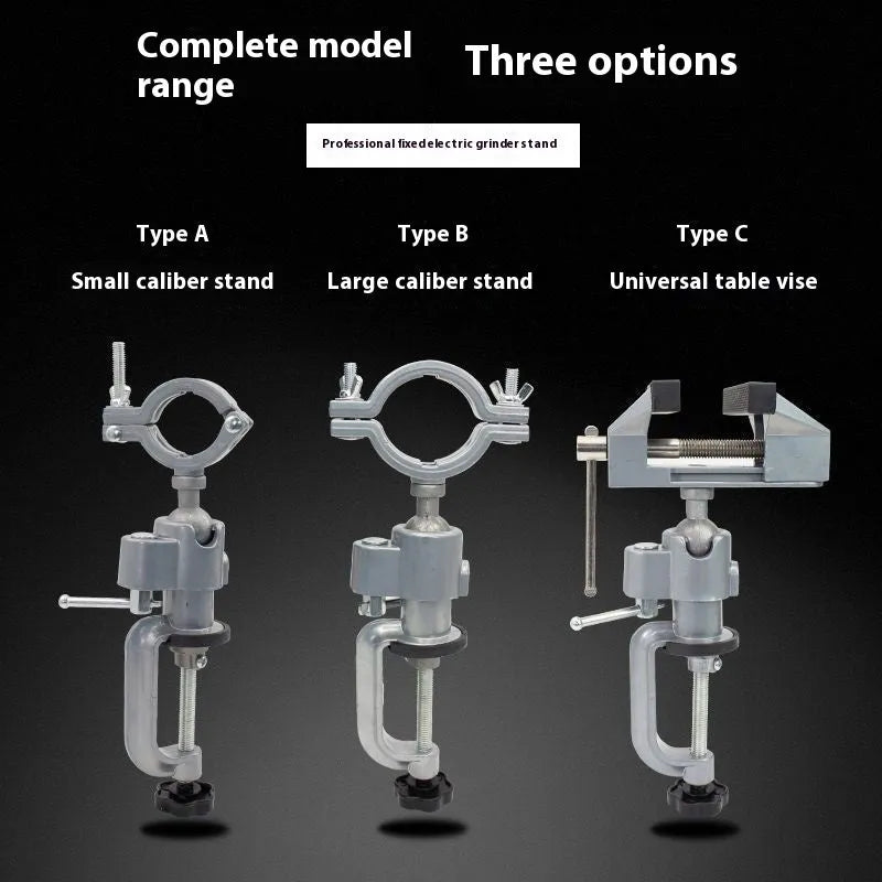 360-degree rotating bracket type clamp-on bench vise with tungsten steel construction