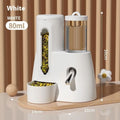 Blue hamster automatic drinking water feeder with kettle food basin for small rodent cages