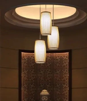 Natural bamboo plait wall light with E27 holder measuring 15cm diameter and 35cm height for hallway decoration
