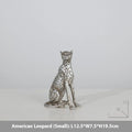 Leopard resin home ornament in American Leopard colour with modern simplicity styling