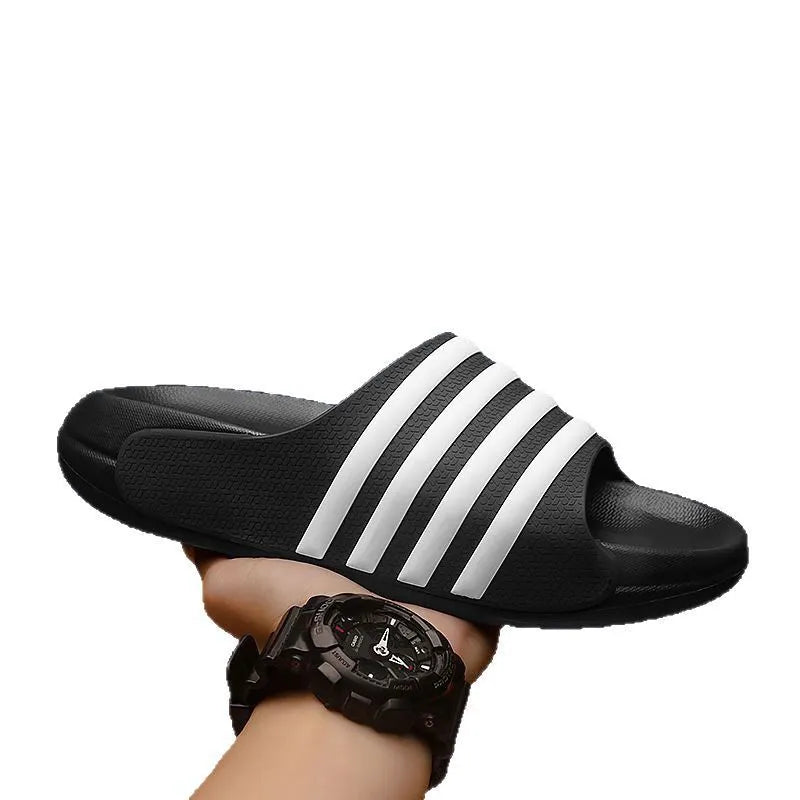 Casual outdoor slippers with PVC upper and EVA sole in multiple colour options