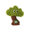Pine tree shaped cat mint toy with hanging loop in three sizes for biting and grinding