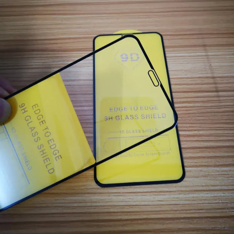 Black tempered glass screen protector for Xiaomi mobile phones with full screen coverage