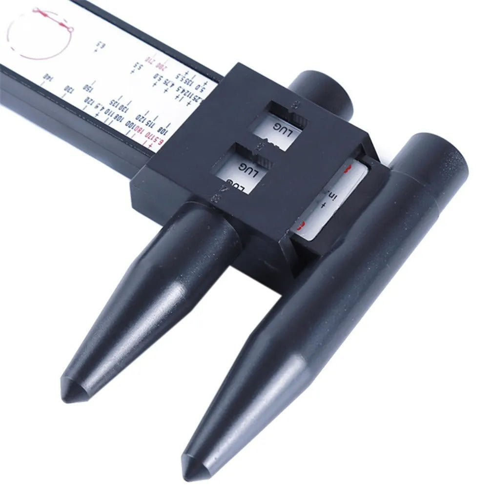 Plastic hole distance measuring tool with 180mm range for wheel hub modification