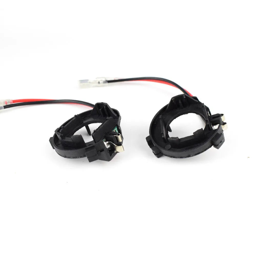 Black H7 LED headlight adapter bracket for Volkswagen Golf 5 Jetta MK5 GTI conversion kit
