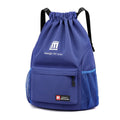 Waterproof Oxford travel backpack in multiple colours with drawstring closure and shoulder straps