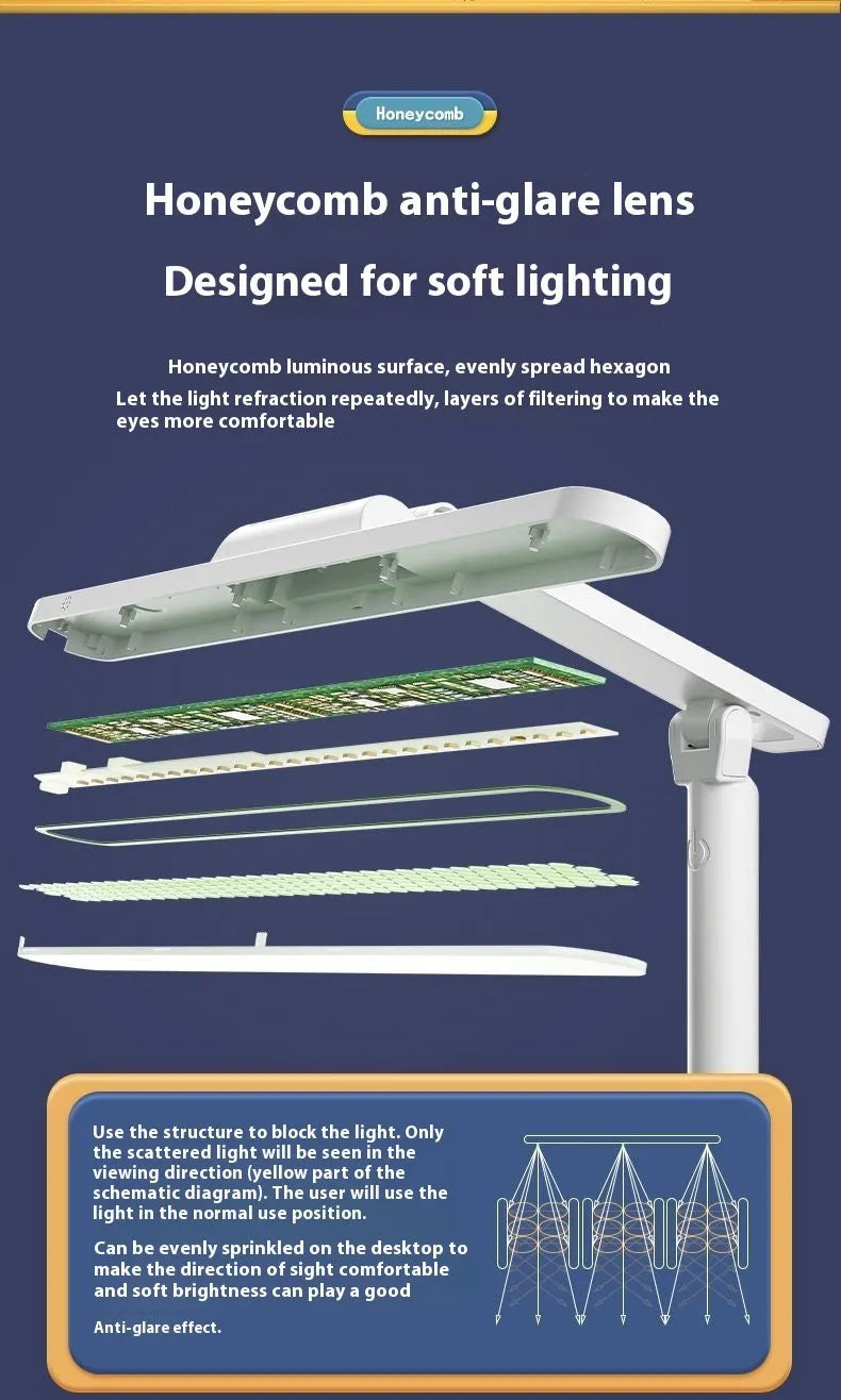 Adjustable table lamp with three colour temperature settings and dual charging/plug-in power options