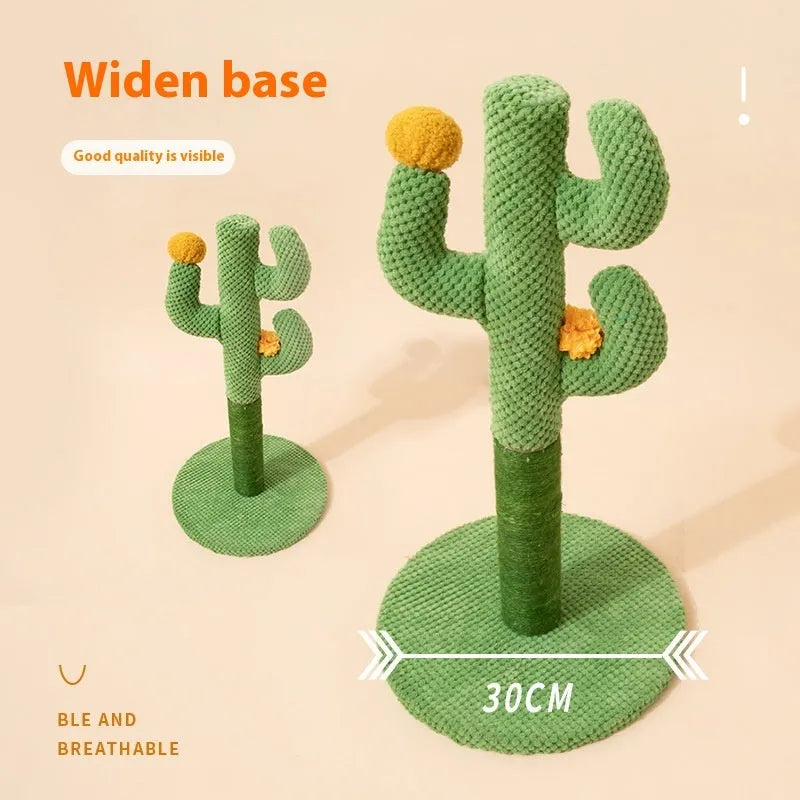Masson cactus-themed cat scratching post and climbing pole with sisal surface